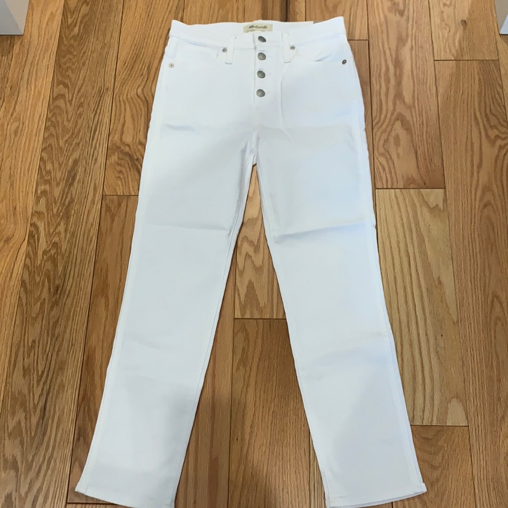Madewell Stovepipe size 26 white jeans